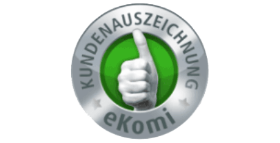 eKomi Kundenauszeichnung – 5,0 von 5 Sternen